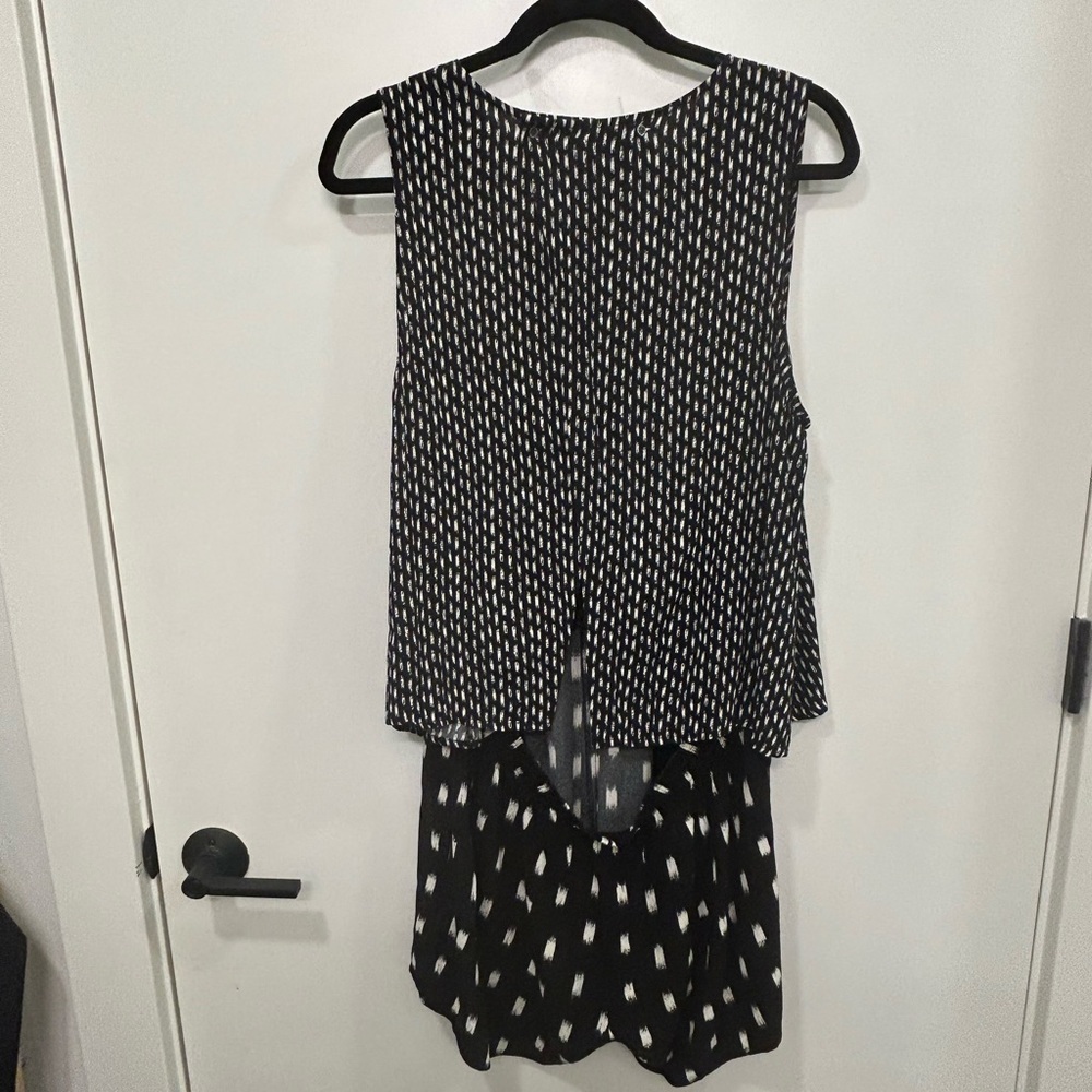 Madewell Multi Pattern Short Romper With Open Bac… - image 5